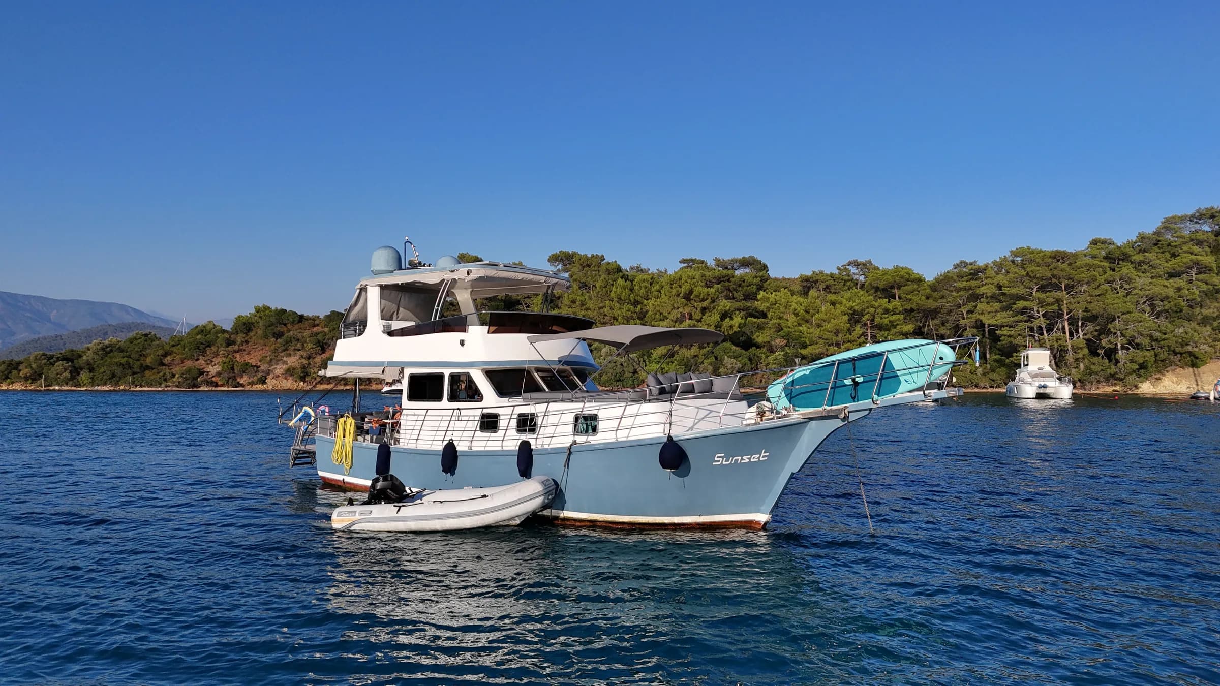 Göcek koylarında gün ışığı